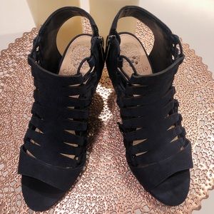 Vince Camuto Navy Blue Cone Heel sandal bootie